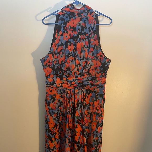 Evan Picone sleeveless floral dress 16 - Picture 3 of 6